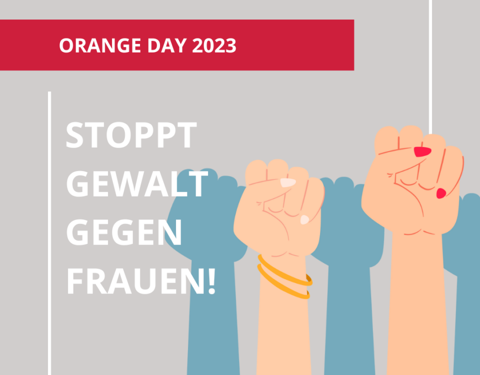 Stoppt Gewalt gegen Frauen! - Aktion Orange Day 2023
