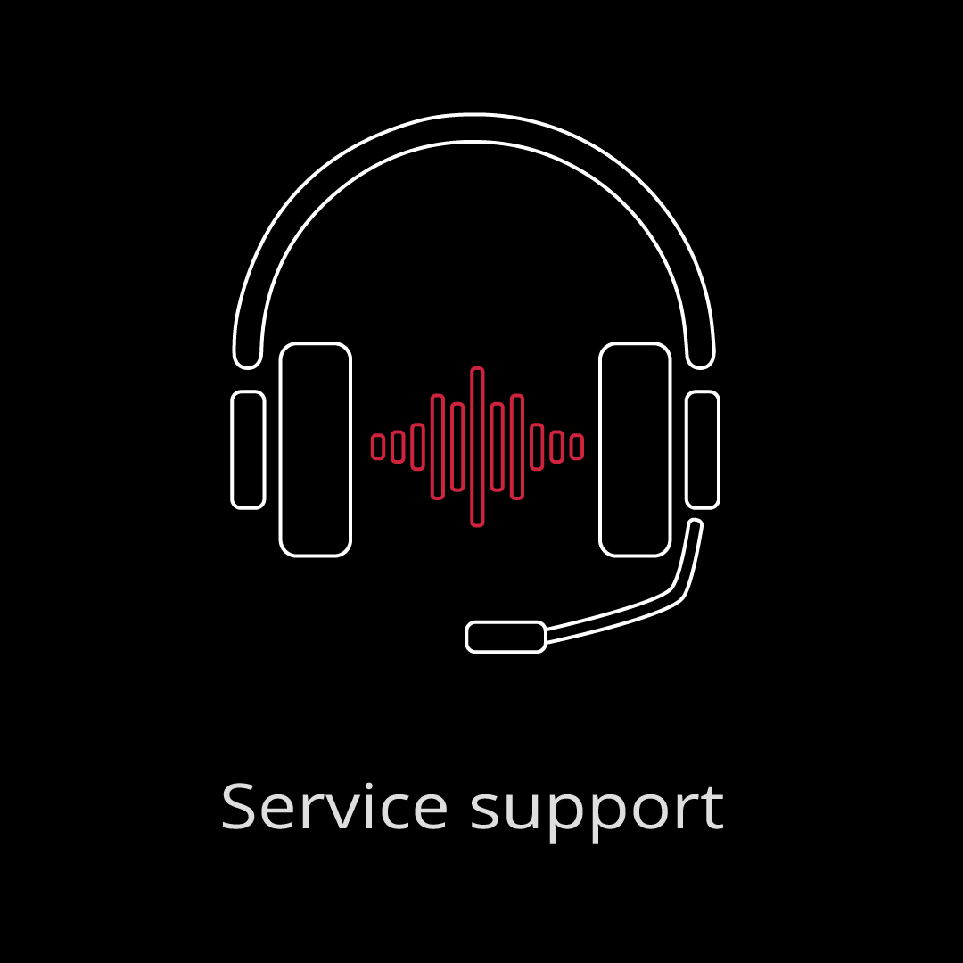 service support_Schrift